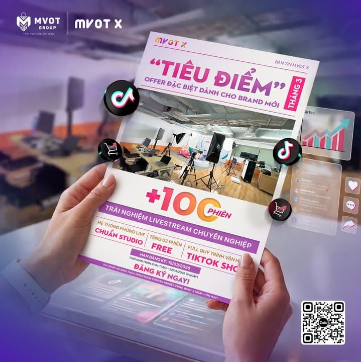 💎 NÂNG TẦM THƯƠNG HIỆU TRÊN SÓNG LIVETREAM: TRẢI NGHIỆM MIỄN PHÍ HỆ SINH THÁI LIVE TRIỆU ĐÔ CHO CÁC NHÀ BÁN HÀNG TẠI MVOT X.