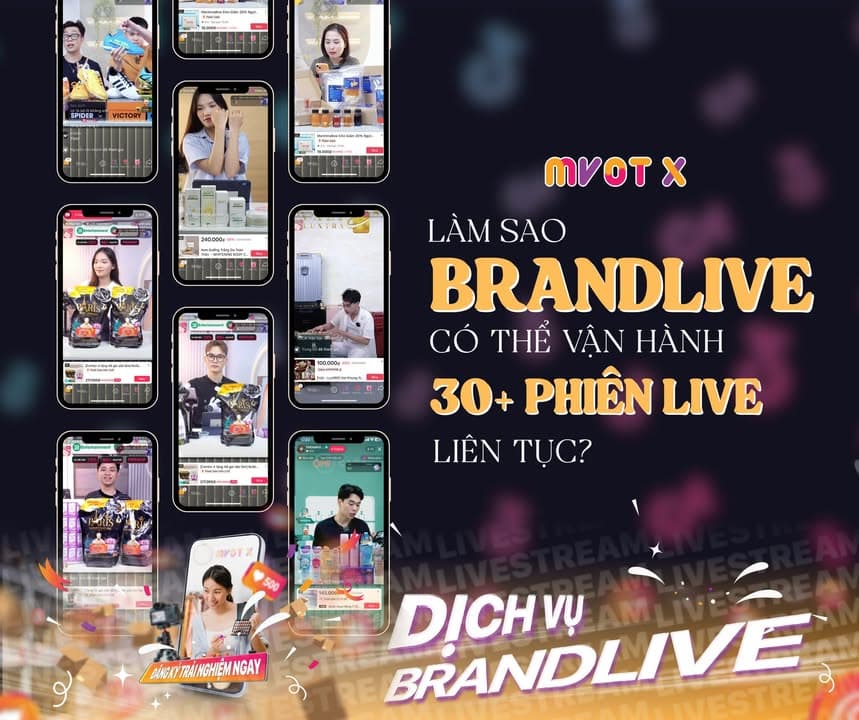 Làm thế nào mà BrandLive có thể vận hành được hơn 30 Phiên Live mỗi ngày🤔