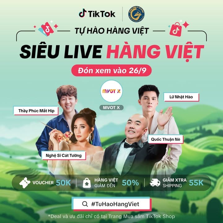 ✨MEGA LIVESTREAM "TỰ HÀO HÀNG VIỆT" TRÊN TIKTOK SHOP - KHÁM PHÁ SẢN PHẨM OCOP TIÊU BIỂU✨