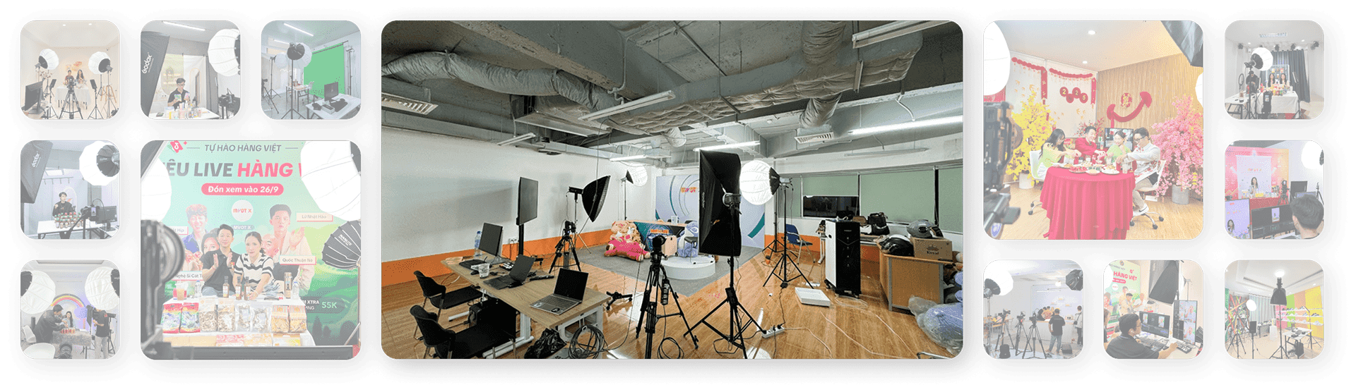 Các loại phòng studio livestream tại MVOT Hub