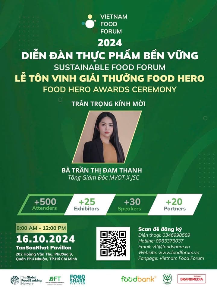 CEO MVOT X THAM DỰ DIỄN ĐÀN THỰC PHẨM BỀN VỮNG 2024 - FROM FOOD HERO TO NET ZERO