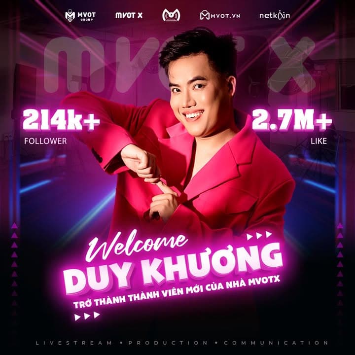 Welcome diễn viên Duy Khương trở thành thành viên mới MVOTX 🔥
