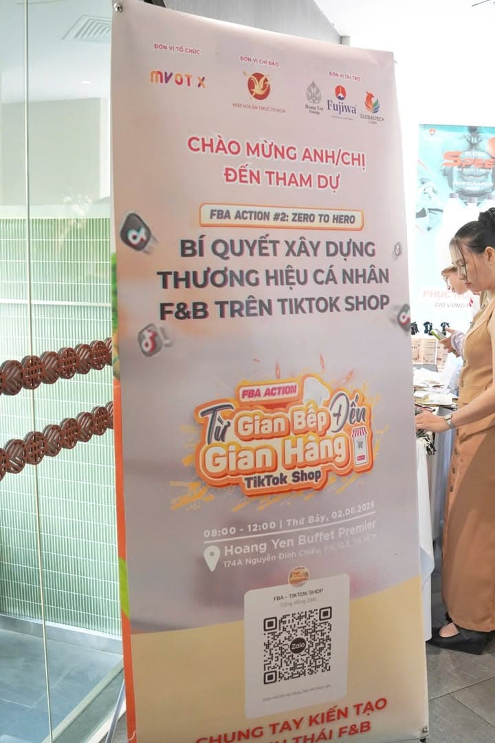 🎉 MVOT X tổ chức thành công Workshop FBA Action #2: “Xây dựng Thương hiệu cá nhân F&B trên TikTok Shop” vào sáng 02.08 tại Hoàng Yến Premier (TP.HCM), dưới sự chỉ đạo của Hiệp hội Ẩm thực TP.HCM (...