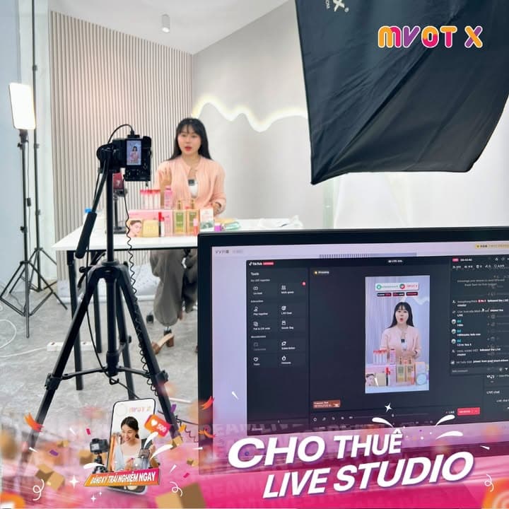 🎬 🔴 THUÊ LIVE STUDIO MVOT X – GIẢI PHÁP CHO MỌI NHU CẦU LIVESTREAM BÁN HÀNG