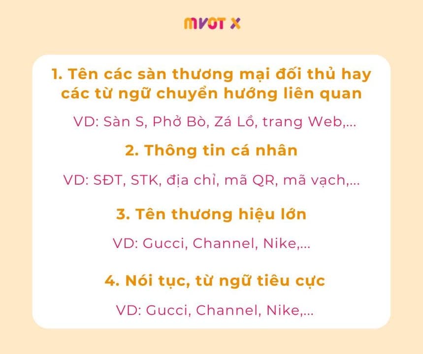 TỔNG HỢP CÁC TỪ BỊ CẤM TRÊN LIVESTREAM BÁN HÀNG TIKTOK ANH EM CẦN BIẾT