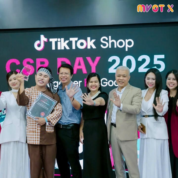 🏆 MVOT TỰ HÀO NHẬN GIẢI THƯỞNG “MCN CÓ ĐÓNG GÓP TÍCH CỰC NĂM 2024” TỪ TIKTOK SHOP