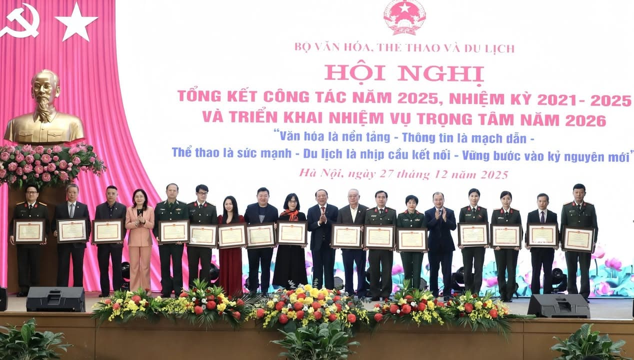 MVOT VINH DỰ NHẬN BẰNG KHEN CỦA BỘ VĂN HÓA, THỂ THAO VÀ DU LỊCH NHIỆM KỲ 2021–2025