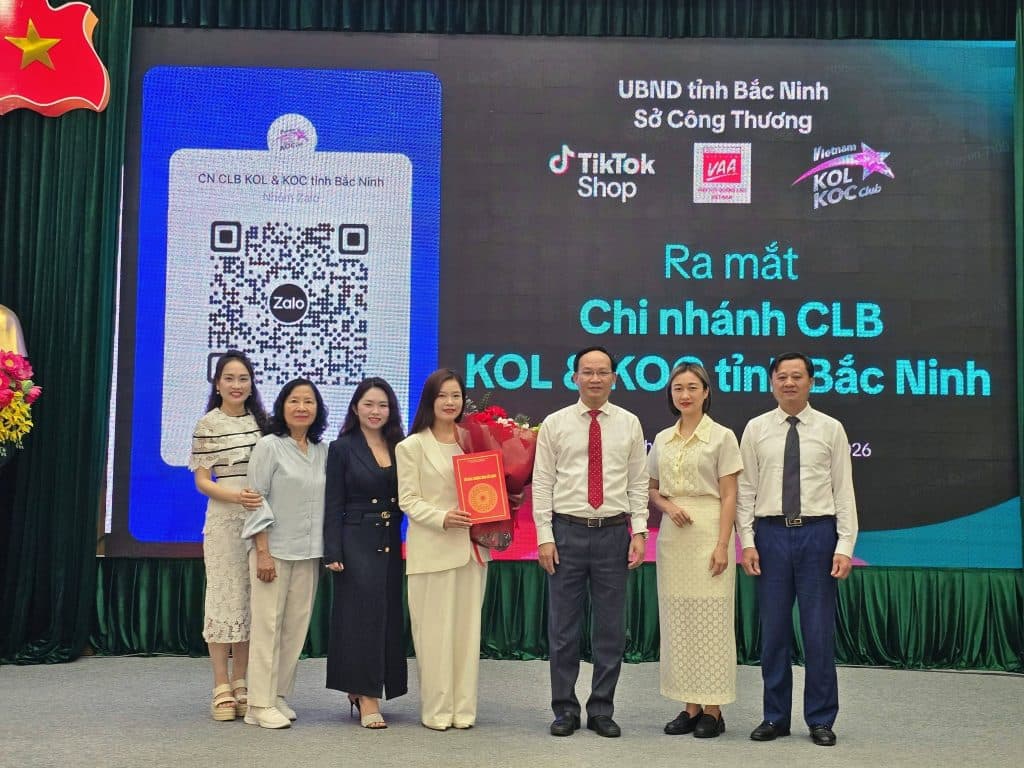Bac Ninh officially launched its local KOL & KOC club at the TikTok Shop 2026 CSR event.
